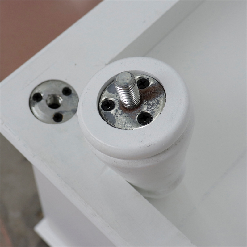 61 in. Double Wooden Vanity White White Quartz Rectangle Sink