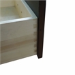 60 in. Double Wooden Vanity Walnut Black  Cabinet Only