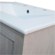 24 in. Single Gray Vanity with Ceramic Sink