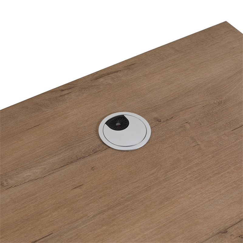 24 in. Single Vanity in Natural finish with Solid Surface Resin White Sink