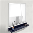 23.5 in. Blue Wireless Charging Shelf and Frameless Mirror Set