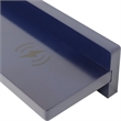 23.5 in. Blue Wireless Charging Shelf and Frameless Mirror Set