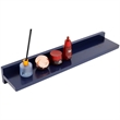 23.5 in. Blue Wireless Charging Shelf and Frameless Mirror Set