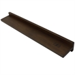 23.5 in. Rustic Wood Wireless Charging Shelf and Frameless Mirror Set