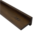 23.5 in. Rustic Wood Wireless Charging Shelf and Frameless Mirror Set