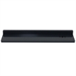 30 in. Dark Gray Wireless Charging Shelf and Frameless Mirror Set