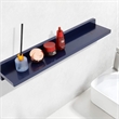 35 in. Blue Wireless Charging Shelf and Frameless Mirror Set