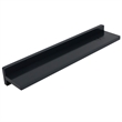 35 in. Dark Gray Wireless Charging Shelf and Frameless Mirror Set