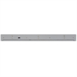 35 in. Light Gray Wireless Charging Shelf and Frameless Mirror Set