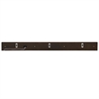 35 in. Rustic Wood Wireless Charging Shelf and Frameless Mirror Set