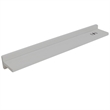 35 in. White Wooden QI Wireless Charging Shelf and Frameless Mirror Set