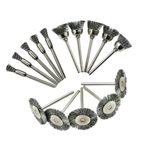 Moti Samarth Solid Wood Decor on Iron Stand in Sandblasted Gray (Set of 3)