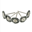 Moti Samarth Solid Wood Decor on Iron Stand in Sandblasted Gray (Set of 3)