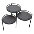 Anaheim Indira Foldable Planter Stand in Modern Black on Solid Wood