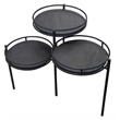 Anaheim Indira Foldable Planter Stand in Modern Black on Solid Wood