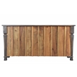 Carmenita Sideboard in Farmhouse Gray Finish on Solid Wood with Nickel Pulls
