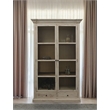 Manhattan Beach Padawan Solid Wood 2-Door 2-Drawer Cabinet in Antique White