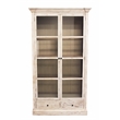 Manhattan Beach Padawan Solid Wood 2-Door 2-Drawer Cabinet in Antique White
