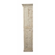 Manhattan Beach Padawan Solid Wood 2-Door 2-Drawer Cabinet in Antique White