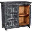 Martin Solid Wood 2-Door Sideboard in Distressed Gray Finish