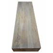 Maddy Solid Wood Media Console in Natural on Brass-Finished Iron Frame