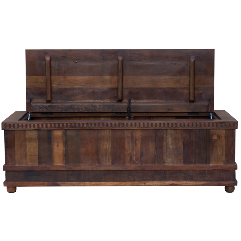 Sedalia Solid Wood Trunk Cocktail Table in Natural