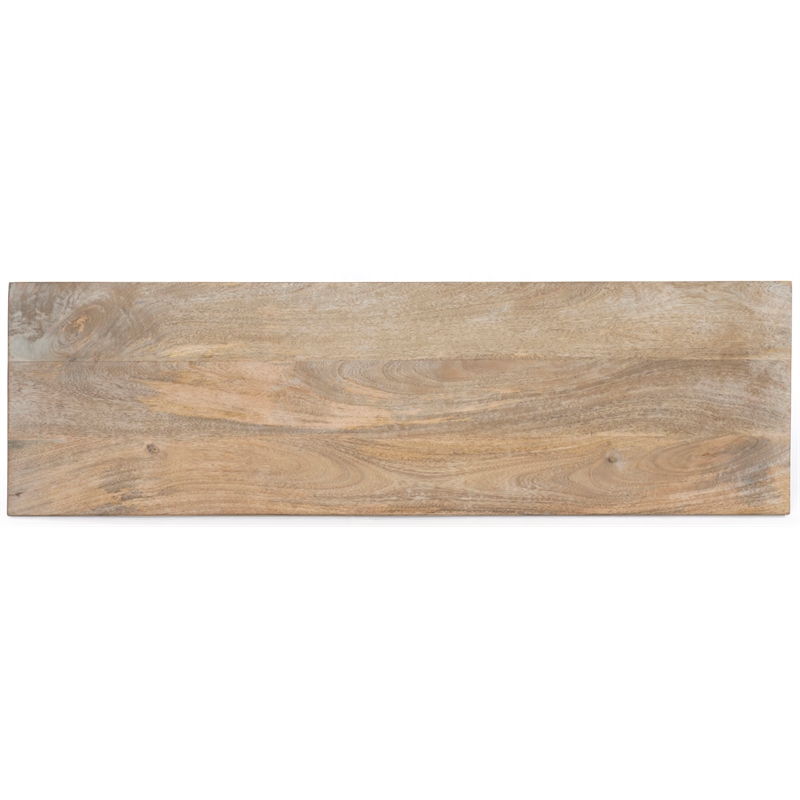 Sarah Solid Wood Console Table in Brushed Ivory Finish