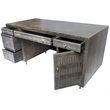 Sarah Solid Wood Executive Desk in Antique Brown Finish