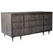 Sarah Solid Wood Executive Desk in Antique Brown Finish