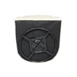 Tate Swivel Lounge Chair with Kidney Pillow Upholstered in Natural Fabric