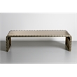 Sheridan Cast Iron Cocktail Table in Gold Featuring Studded Detailing