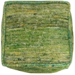 Wendy Pouf Upholstered in Green Fabric