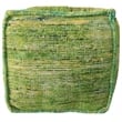 Wendy Pouf Upholstered in Green Fabric
