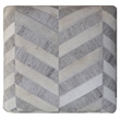 Kobe Pouf Upholstered in Gray Fabric