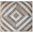 Nyla Pouf Upholstered in Beige Fabric