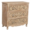 Carter 3 Drawer Solid Wood Chest of Drawers in Antique White