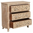 Carter 3 Drawer Solid Wood Chest of Drawers in Antique White