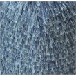 Lia Shag Pouf in Blue Fabric