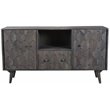 Onyx Solid Wood Media Cabinet in Gray