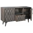 Onyx Solid Wood Media Cabinet in Gray