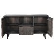 Onyx Solid Wood Media Cabinet in Gray