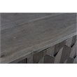 Onyx Solid Wood 2 Door Sideboard with Hand-Carved Details in Gray
