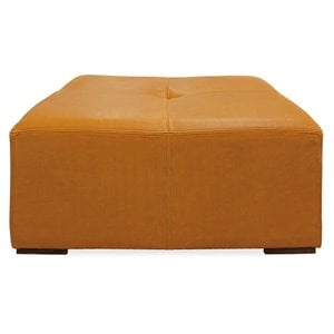 Java Solid Wood Cocktail Table with Leather Cover