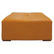Java Solid Wood Cocktail Table with Leather Cover