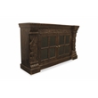 Crane Solid Wood 2 Door Hand-Carved Sideboard in Brown