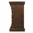 Crane Solid Wood 4 Door Hand-Carved Sideboard with Glass Doors in Brown