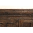Manag Solid Wood 4 Door Sideboard with Hand-Carved Details in Brown