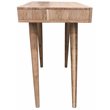 Benedict Acacia Solid Wood 2 Drawer Desk in White Wash Finish