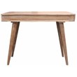Benedict Acacia Solid Wood 2 Drawer Desk in White Wash Finish