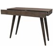 Benedict Acacia Solid Wood 2-Drawer Desk in Gray Wash Finish